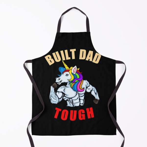 Item preview, Built Dad Tough - Funny Daddy Sayings With A Unicorn To Show Dad Strength designed and sold by Delandor.