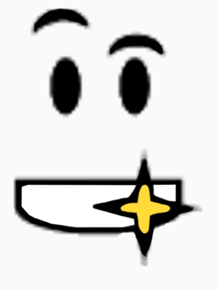 "ROBLOX GOLDEN SHINY TEETH FACE " Tshirt for Sale by TerrySirosky