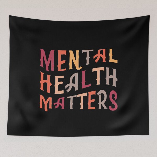Item preview, Mental Health Matters - Mental Health Awareness Anxiety Tees Therapist Gifts Psychologist Design designed and sold by Dolphin Graphic.