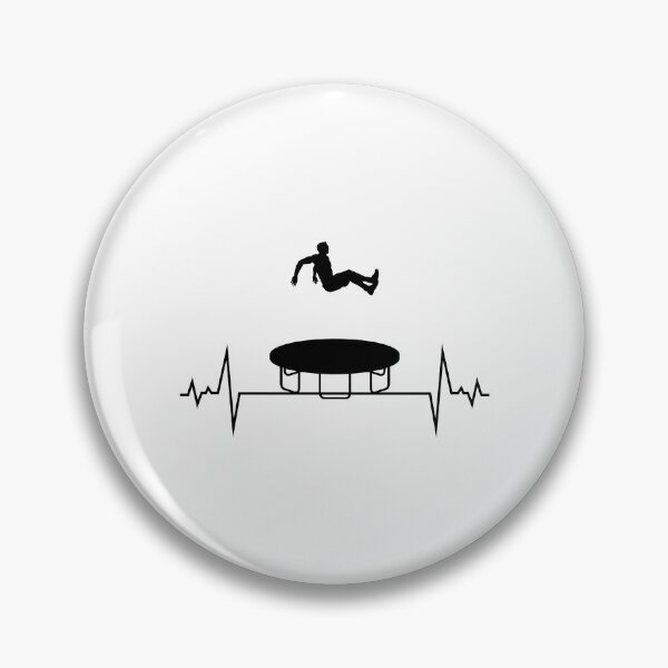 Item preview, Trampoline Jumper Jumping Gymnastics Gymnast Heartbeat Pulse designed and sold by CuteDesigns1.