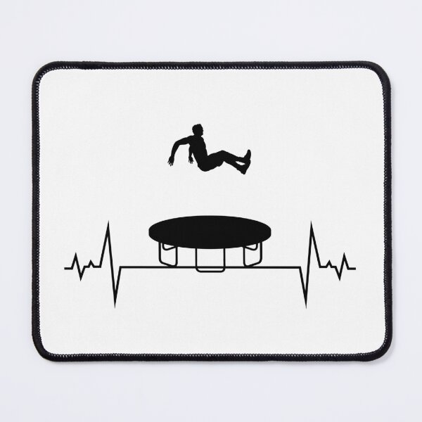 Item preview, Trampoline Jumper Jumping Gymnastics Gymnast Heartbeat Pulse designed and sold by CuteDesigns1.