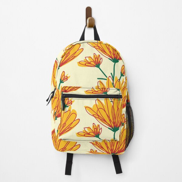 Item preview, Orange Yellow Calendula Flower Pattern designed and sold by subidesigns.