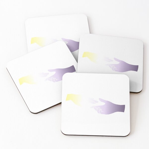 Item preview, nonbinary flag hands  designed and sold by DoesArtAndStuff.