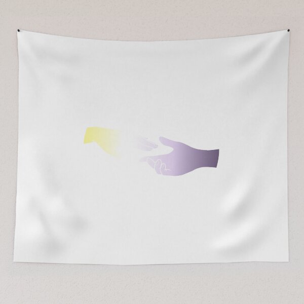 Item preview, nonbinary flag hands  designed and sold by DoesArtAndStuff.