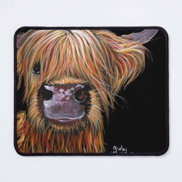 Vista previa del artículo con la obra «SCOTTISH HAIRY HIGHLAND VACA 'HENRY' Por Shirley MacArthur», diseñado y vendido por Shirley MacArthur Limited.