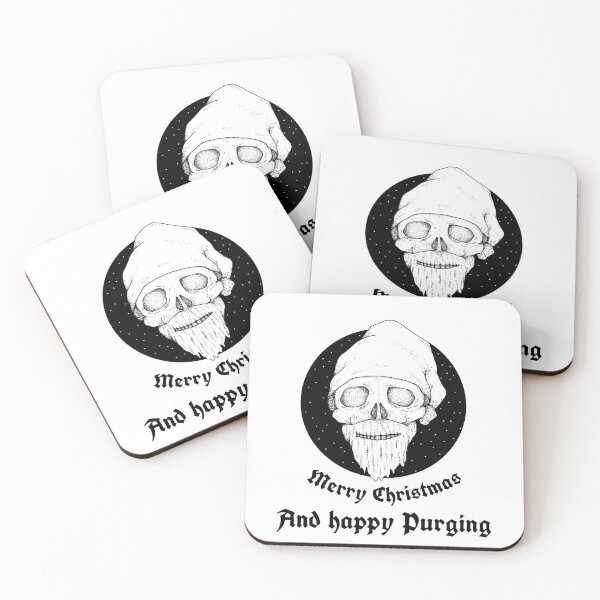 Item preview, Merry Christmas And happy Purging - Skull designed and sold by PWstore.