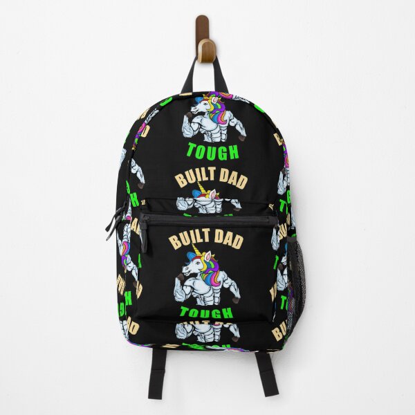 Item preview, Built Dad Tough - Funny Daddy Sayings Features A Unicorn To Show Dad Strength designed and sold by Delandor.