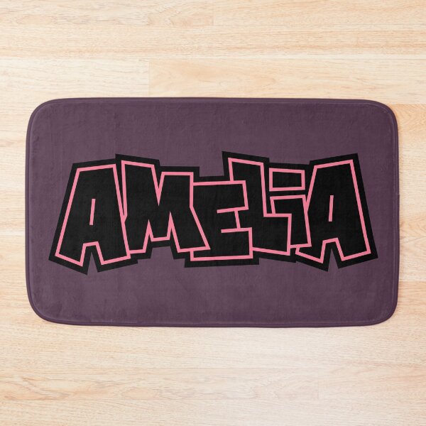 Item preview, graffiti Amelia name in black and pink designed and sold by Paulus-DB.