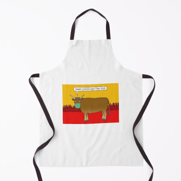 Item preview, Covid 19 Happy Chinese New Year of the Ox 2033 Cartoon designed and sold by KateTaylor.
