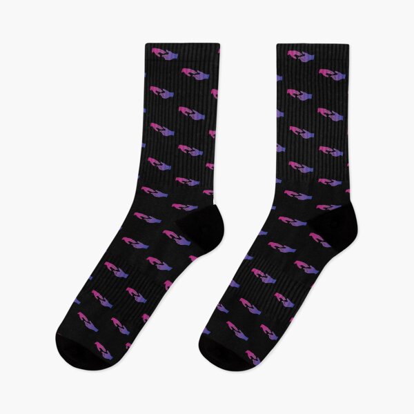 Item preview, Bisexual flag hands (black background) designed and sold by DoesArtAndStuff.