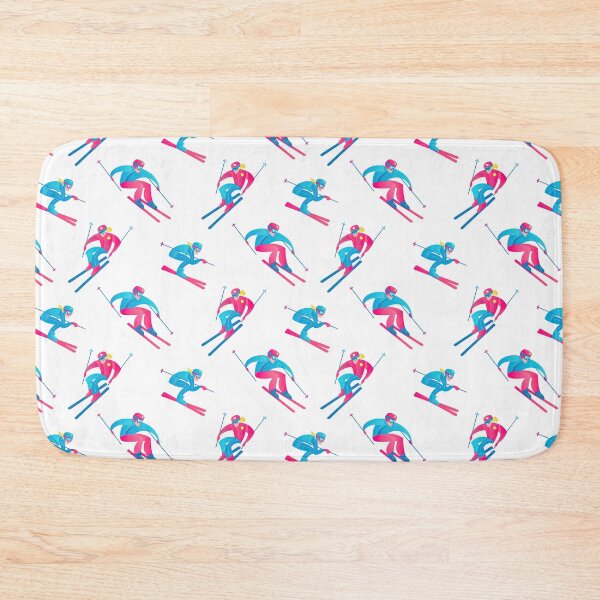 Item preview, Blue Pink Skier  designed and sold by LarinaBeauty.