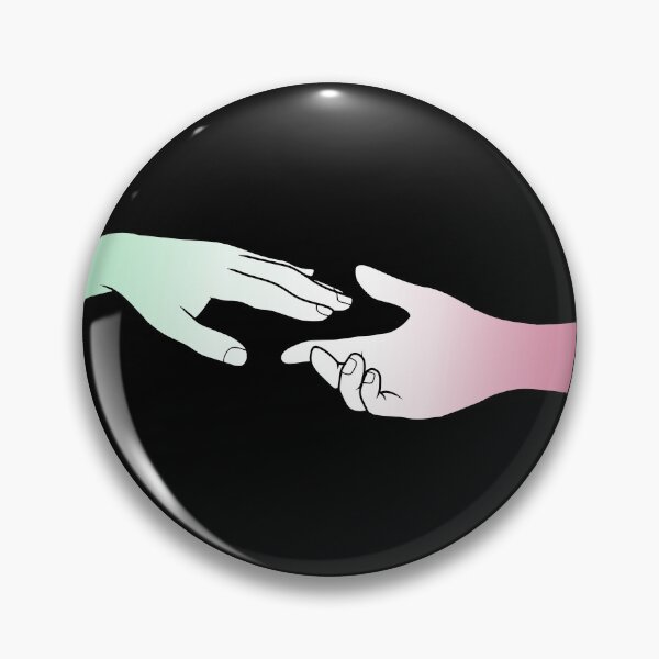 Item preview, abrosexual flag hands (black background) designed and sold by DoesArtAndStuff.