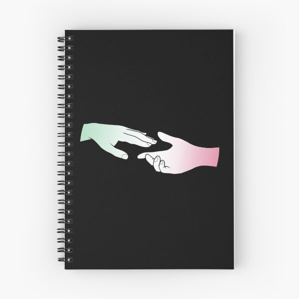 Item preview, abrosexual flag hands (black background) designed and sold by DoesArtAndStuff.