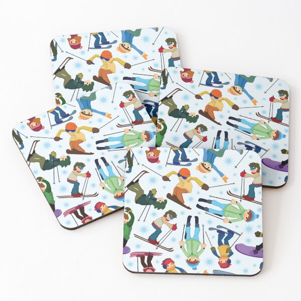 Item preview, Cartoon Skiers  designed and sold by LarinaBeauty.