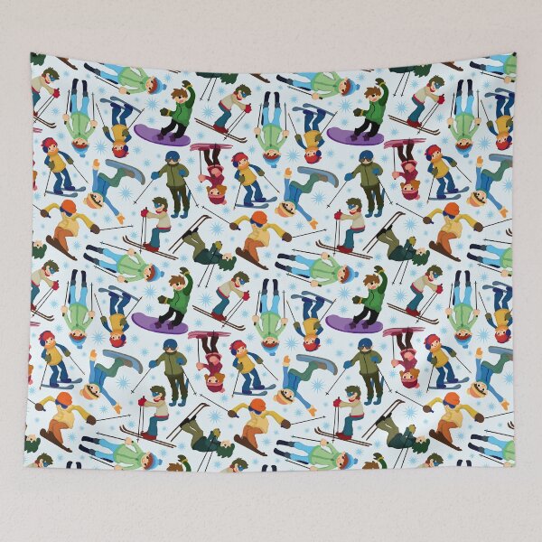 Item preview, Cartoon Skiers  designed and sold by LarinaBeauty.