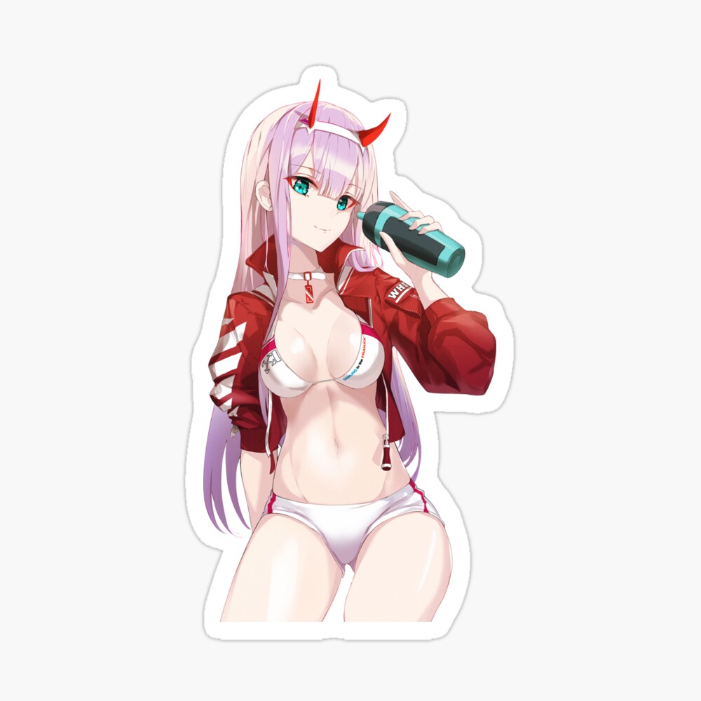 Zero Two Sexy Boobs Lewd Anime Girl