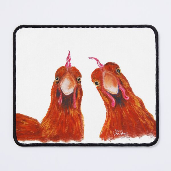 Item preview, HENS CHiCKeNS PRiNT 'HARRIET & HUMBUG' BY SHIRLEY MACARTHUR designed and sold by Shirley MacArthur Art.