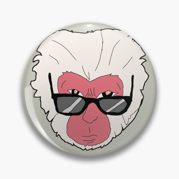 Item preview, White gorilla wear black glasses designed and sold by Shorim.
