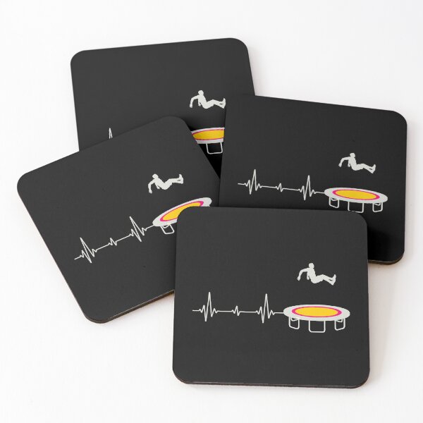 Item preview, Trampoline Jumper Jumping Gymnastics Gymnast Heartbeat Pulse designed and sold by CuteDesigns1.