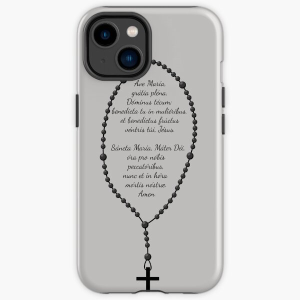 Rosary in latin iPhone Tough Case