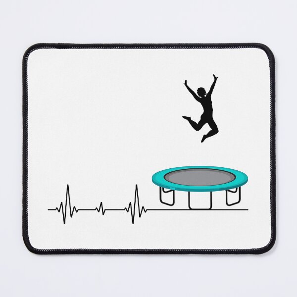 Item preview, Trampoline Jumper Jumping Gymnastics Gymnast Heartbeat Pulse designed and sold by CuteDesigns1.