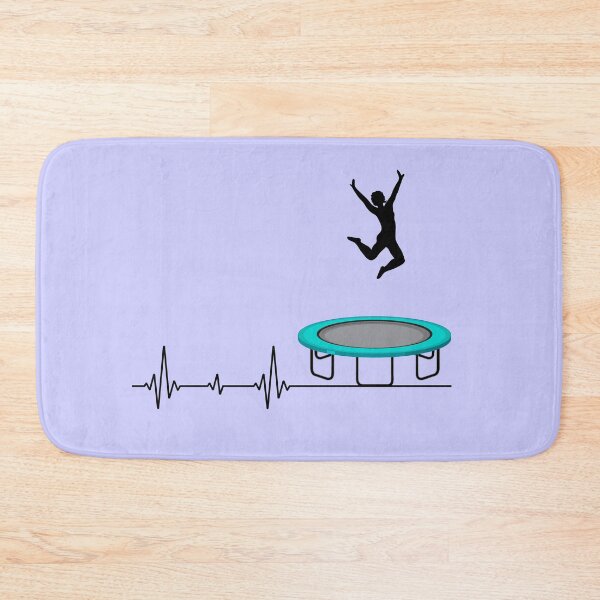 Item preview, Trampoline Jumper Jumping Gymnastics Gymnast Heartbeat Pulse designed and sold by CuteDesigns1.