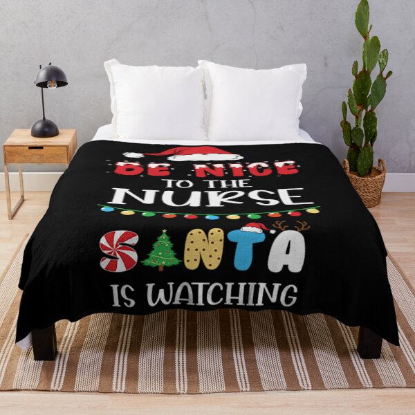 Item preview, Be Nice To The Nurse Santa Is Watching T-ShirtBe nice to the nurse santa is watching designed and sold by UriMichael.