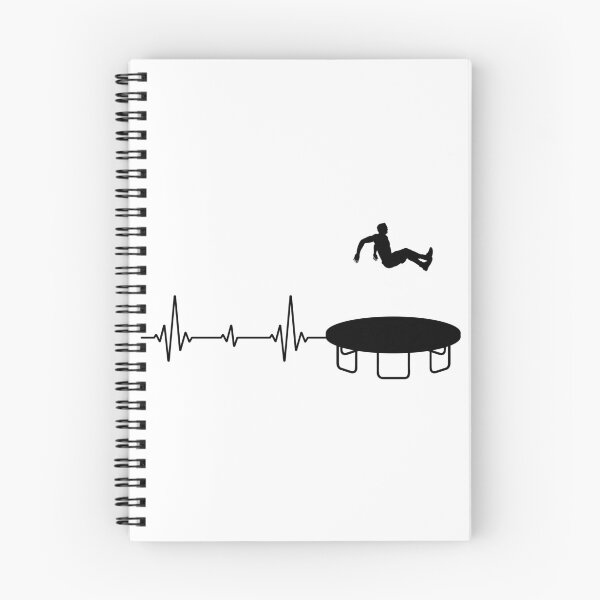 Item preview, Trampoline Jumper Jumping Gymnastics Gymnast Heartbeat Pulse designed and sold by CuteDesigns1.