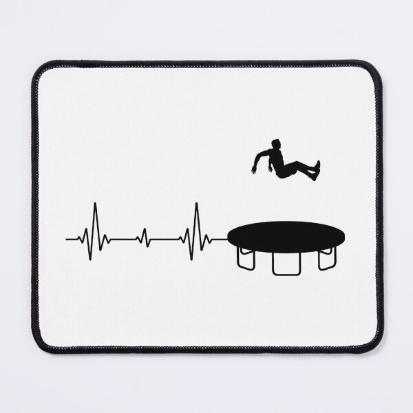 Item preview, Trampoline Jumper Jumping Gymnastics Gymnast Heartbeat Pulse designed and sold by CuteDesigns1.