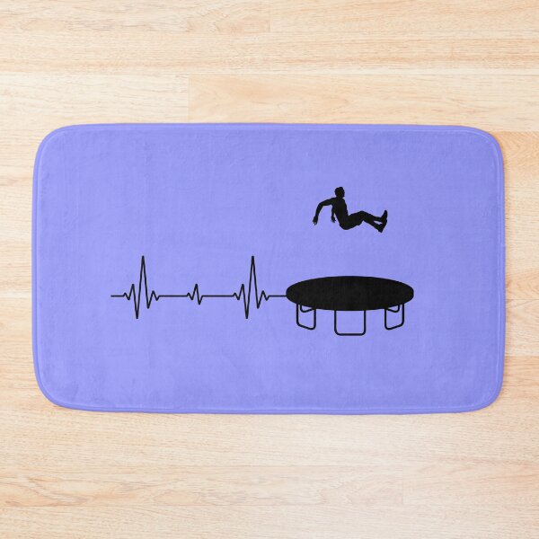 Item preview, Trampoline Jumper Jumping Gymnastics Gymnast Heartbeat Pulse designed and sold by CuteDesigns1.