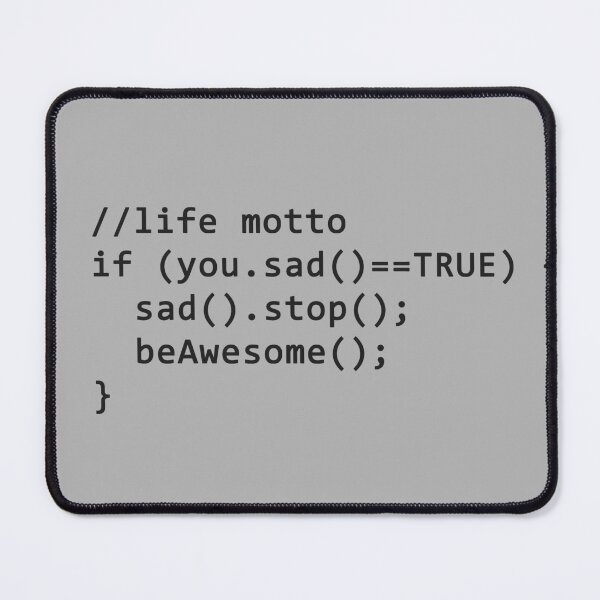Item preview, Life Motto If Sad=True Sad.Stop be Awesome designed and sold by devtshirts.
