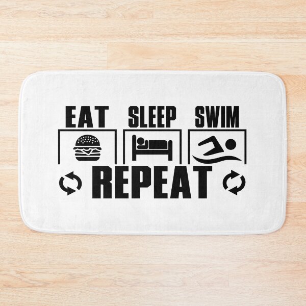 Item preview, Eat Sleep Swim Repeat designed and sold by Evergreen Trends.