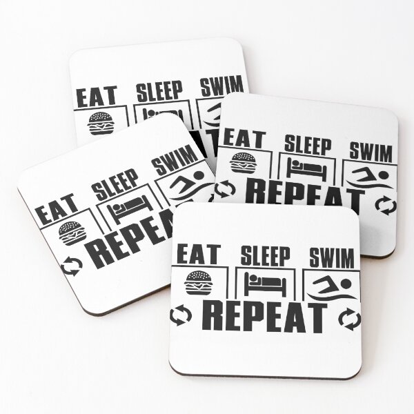 Item preview, Eat Sleep Swim Repeat designed and sold by Evergreen Trends.