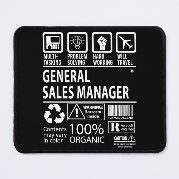 Item preview, General Sales Manager T Shirt - MultiTasking Certified Job Gift Item Tee designed and sold by killingworthhi.
