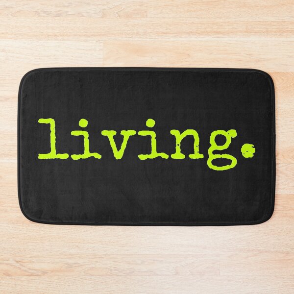 Item preview, Energetic Green Living: Vibrant Typography Design designed and sold by In A Word | Minimal Statement Wear.