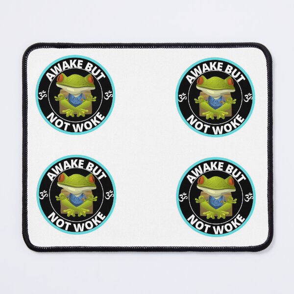 Item preview, Awake But Not Woke Meditating Frog Funny Coffee Lover Mug designed and sold by RGRamsey.