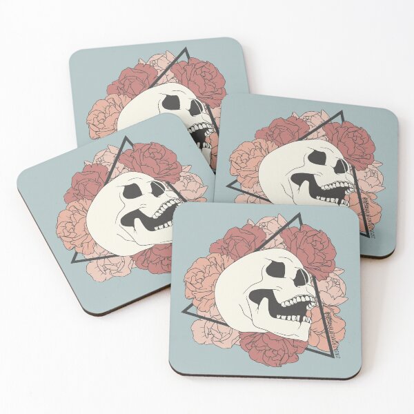 Item preview, Skull and Flowers Design designed and sold by Artsyalison.