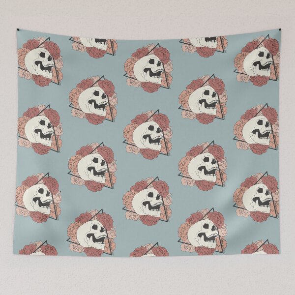 Item preview, Skull and Flowers Design designed and sold by Artsyalison.