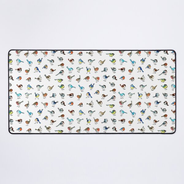 Watercolor birdies Tapis de souris XXL