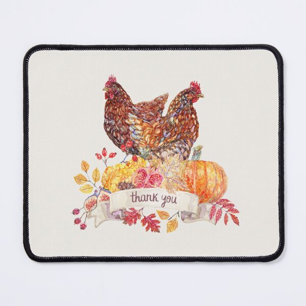 Item preview, Thank You Red Hens with Fall Harvest Wreath designed and sold by becca-boyce.