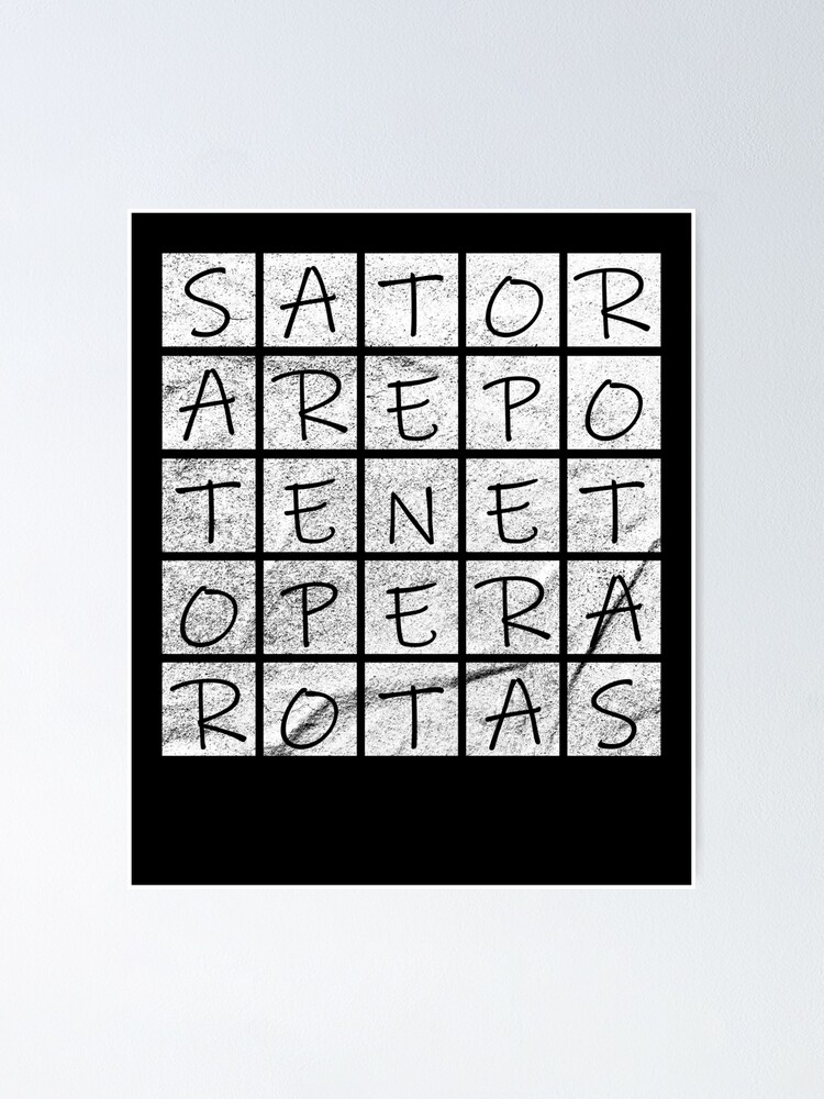SATOR Square Canvas Print for Sale by s-aldarnay