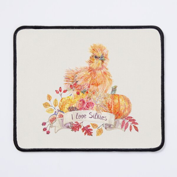 Item preview, I love Silkie Chickens with Fall Harvest Wreath designed and sold by becca-boyce.