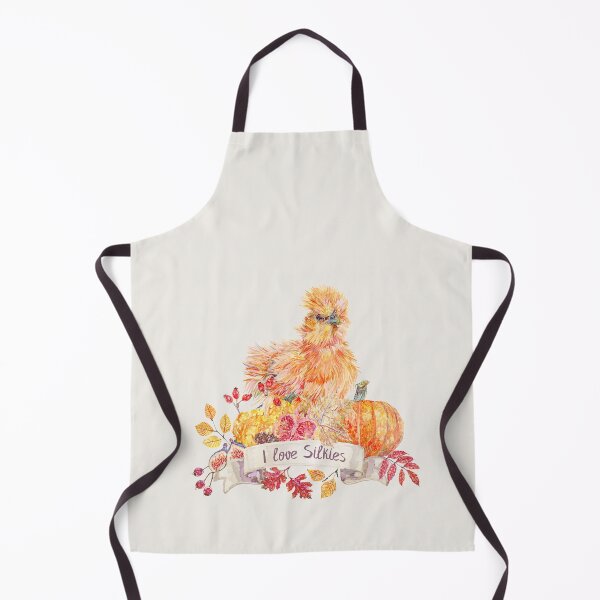 Item preview, I love Silkie Chickens with Fall Harvest Wreath designed and sold by becca-boyce.