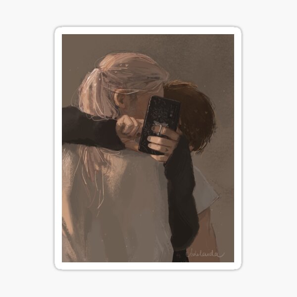 Vista previa del artículo con la obra «Selfie», diseñado y vendido por Aleksandra Chabros.