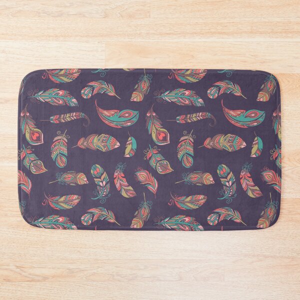Item preview, Bohemian style feathers seamless pattern designed and sold by PatrickRobbin.
