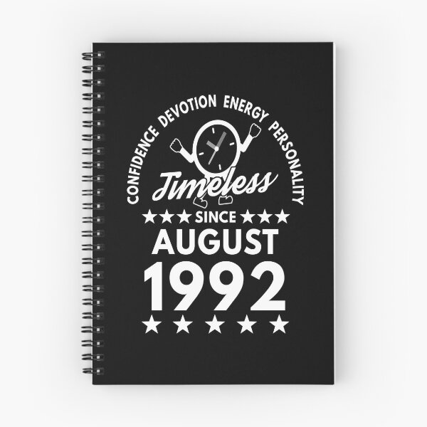 Item preview, August Birthday Timeless Person -1992 - White Text designed and sold by MoonsmileProd.