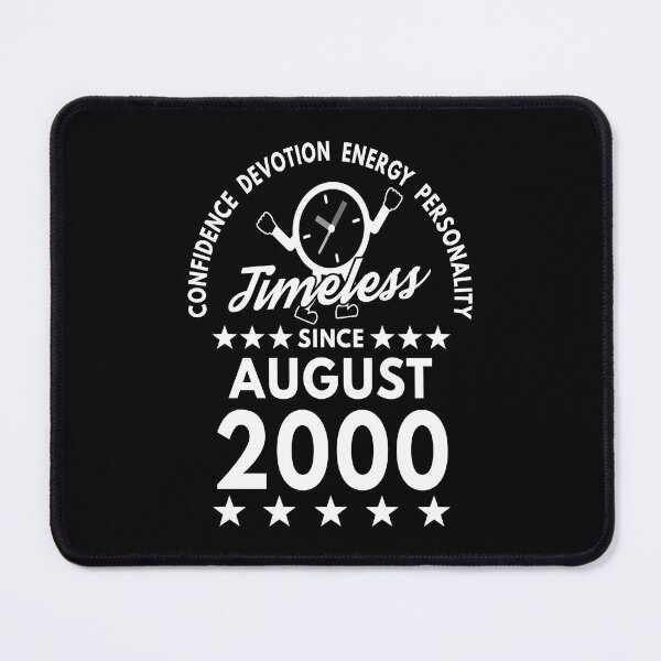 Item preview, August Birthday Timeless Person -2000 - White Text designed and sold by MoonsmileProd.