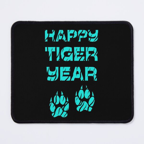 Item preview, Happy Tiger Year Blue Tiger Stripes designed and sold by trendingatees.