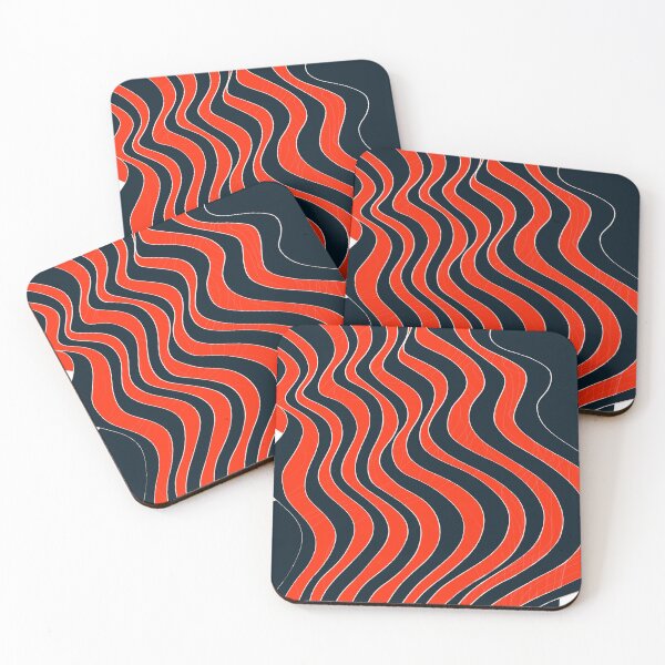 Item preview, Waves Lines Red and Black designed and sold by Istvan Ocztos.