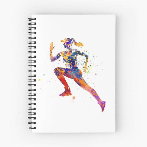 Item preview, Female runner in watercolor designed and sold by paulrommer.
